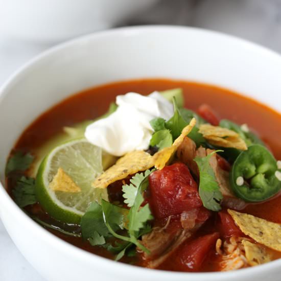 Spicy Mexican Chicken Soup