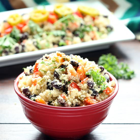 Black Beans & Cauliflower Rice