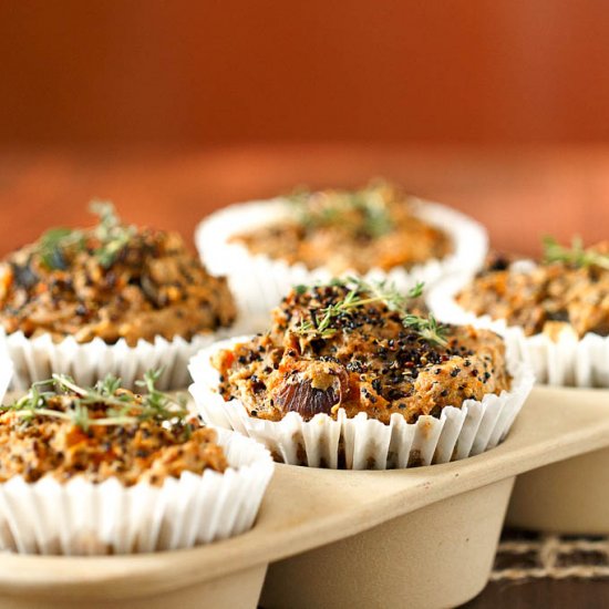 Sweet Potato + Black Quinoa Muffins