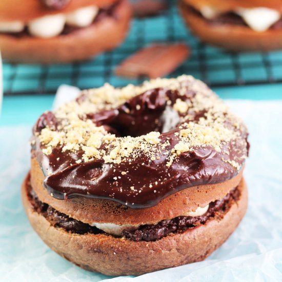 Baked S’mores Doughnuts