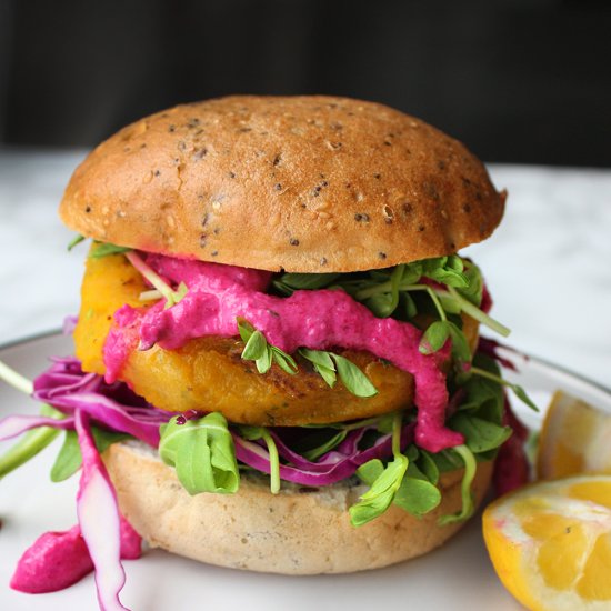 Moroccan Pumpkin Burger