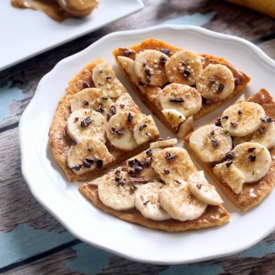 PB Banana Breakfast Pizza