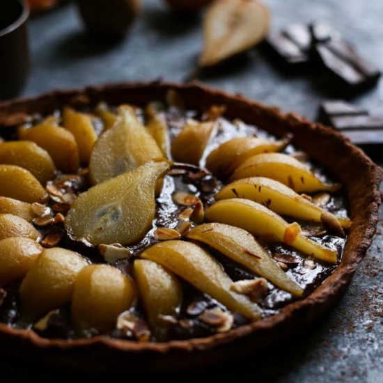 Chocolate ganache tarte