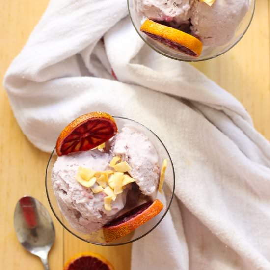 Blood Orange & Coconut Sorbet