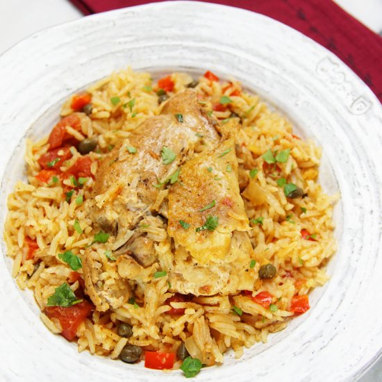 One-Pot Chicken and Saffron Rice