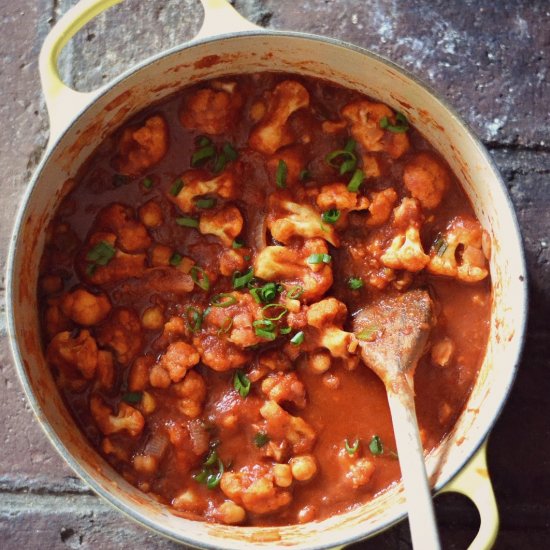 Chickpea Cauliflower Chili