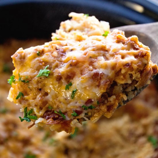 Turkey CrockPot Breakfast Casserole