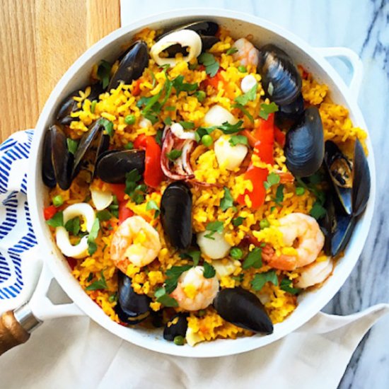 Easy Seafood Paella