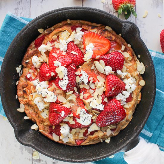 Strawberry Almond Sweet Frittata