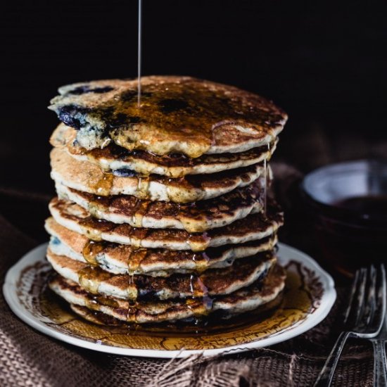 Blueberry Quinoa Pancakes