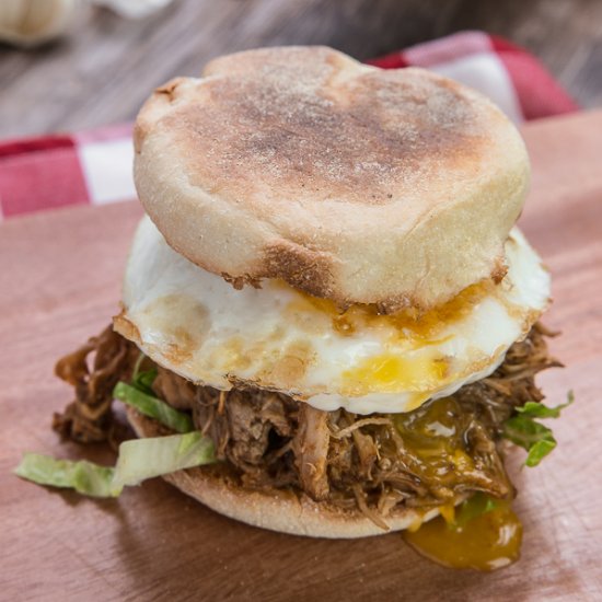 BBQ Pulled Pork Egg Muffin