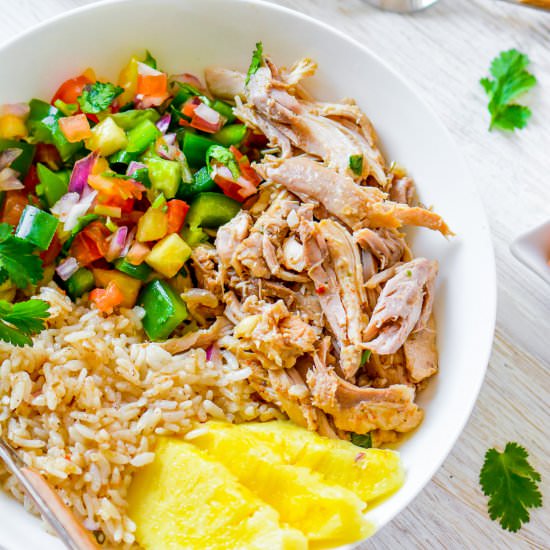 Slow Cooker Mojo Chicken and Rice