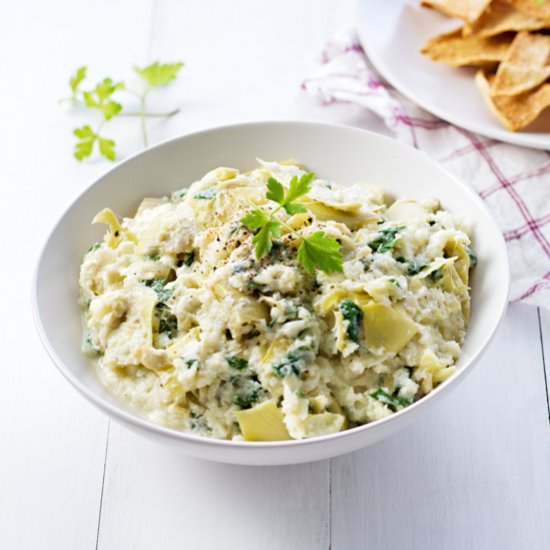 Slow Cooker Spinach Artichoke Dip