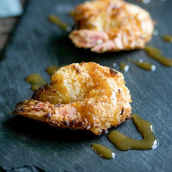 Coconut Prawns with Habanero Sauce