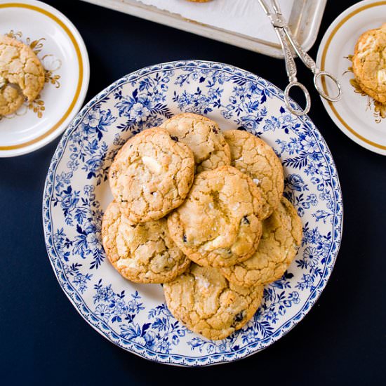 White Chocolate Hazelnut Cookies