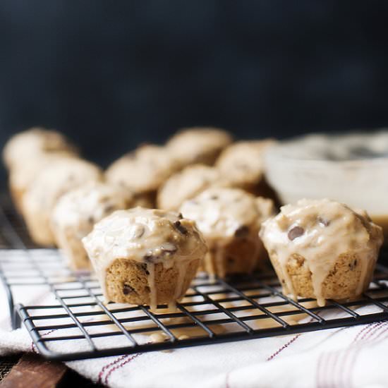 Irish Cream Glaze Coffee Muffins