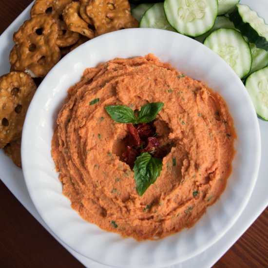 Sun Dried Tomato Basil Hummus