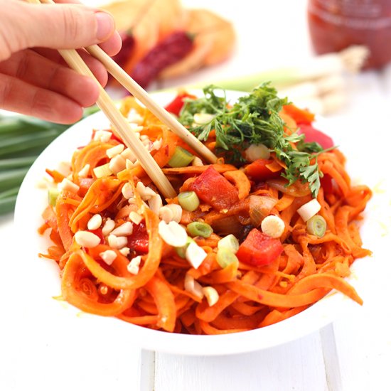 Sweet Potato Noodle Pad Thai