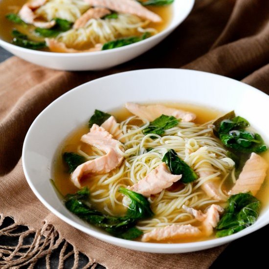 Thai Style Broth with Salmon