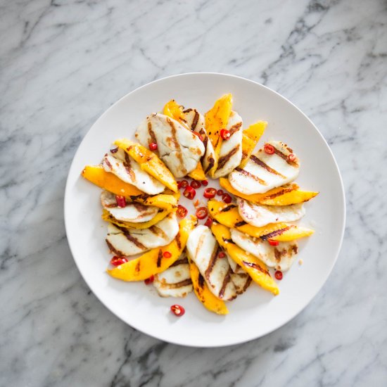 Grilled Halloumi & Mango w/ Chilli