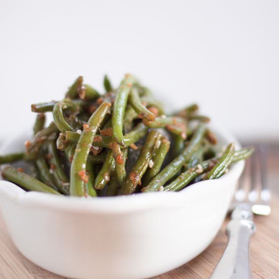 Garlic Ginger Green Beans