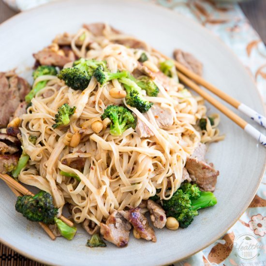 Pork and Broccoli Asian Noodle