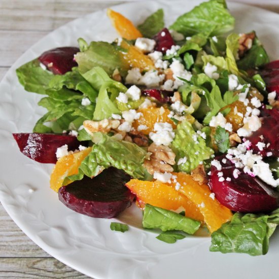 Green Salad with Beetroot & Orange