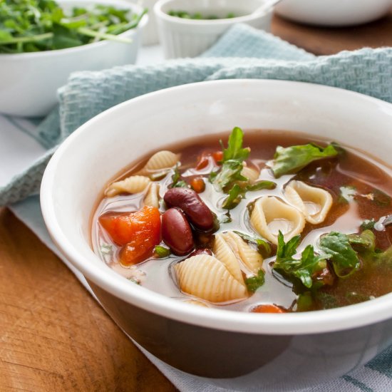 Deconstructed Minestrone Soup