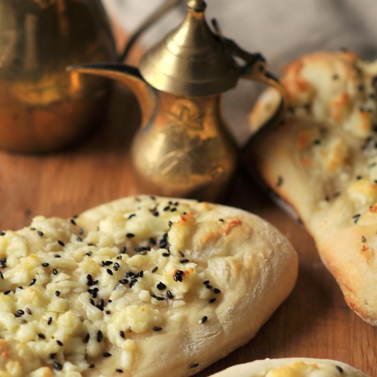 Akkawi Manakeesh: Arab Cheese Bread