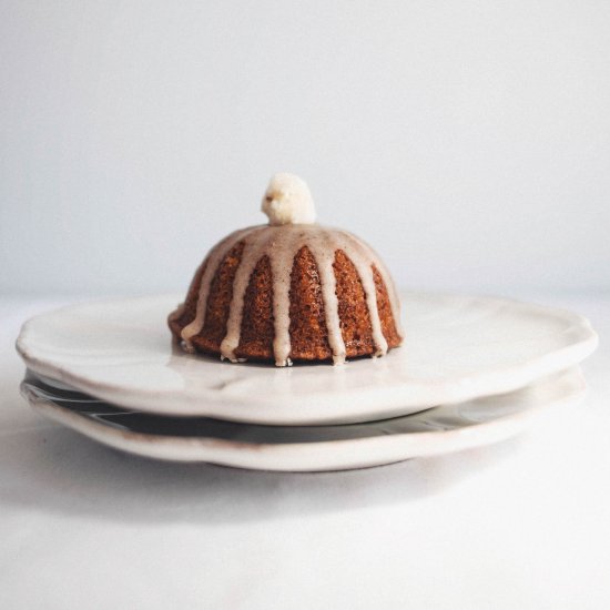 Banana and Hazelnut Bundt Cakes