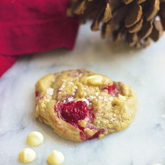 Raspberry White Chocolate Cookies