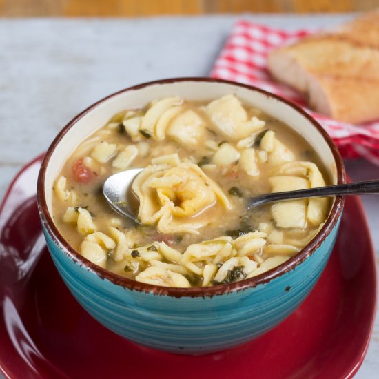 Crock Pot Cheese Tortellini Soup