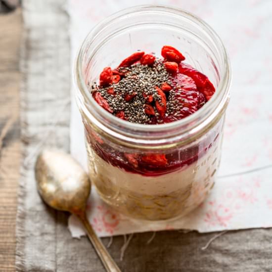 Blood Orange Overnight Oats