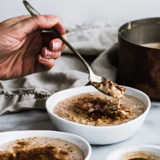 Coconut Spiced Brown Rice Pudding