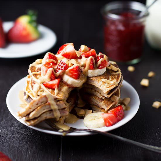 Peanut Butter and Jelly Pancakes