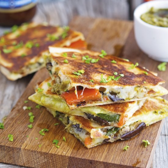 Grilled Vegetable Quesadillas