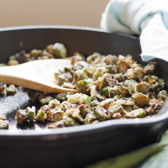 Skillet Fried Okra