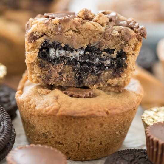 Oreo Stuffed Peanut Butter Cookies