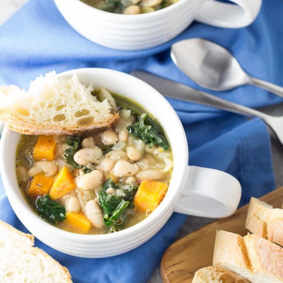 Tuscan Kale and White Bean Soup