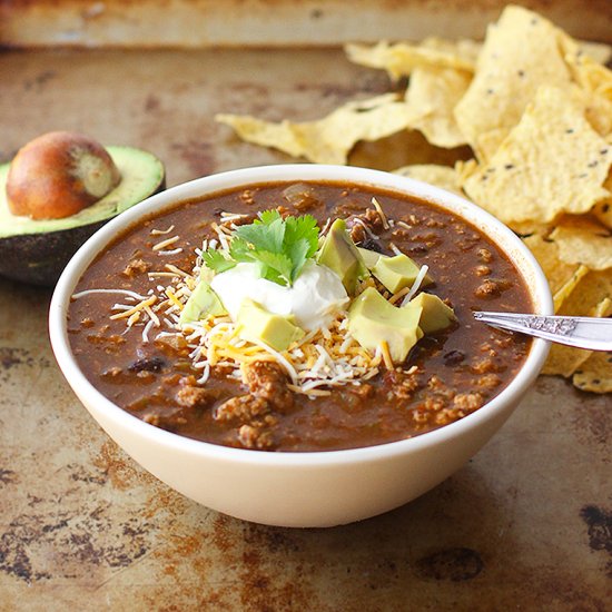 Slow Cooker Turkey Chili