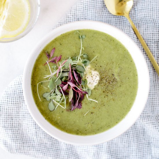 Alkalizing Green Vegetable Soup