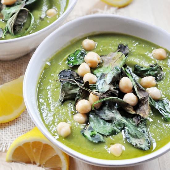 Creamy and Zesty Spinach Soup