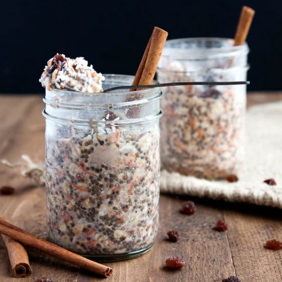 Carrot Cake Overnight Oats