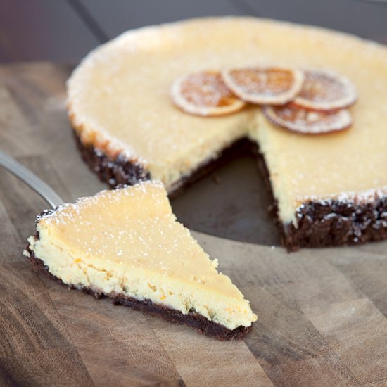 Chocolate Orange Ricotta Tart