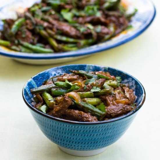 Lamb and Green Bean Stir Fry