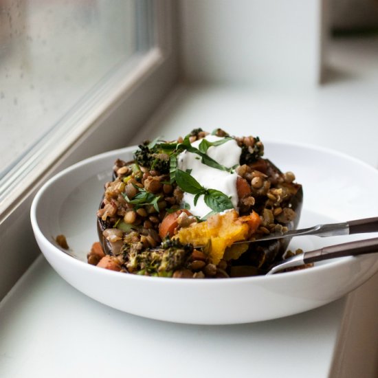 Garam Masala Lentil & Squash Bowls