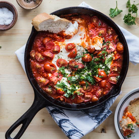 Baked Goat Cheese with Harissa