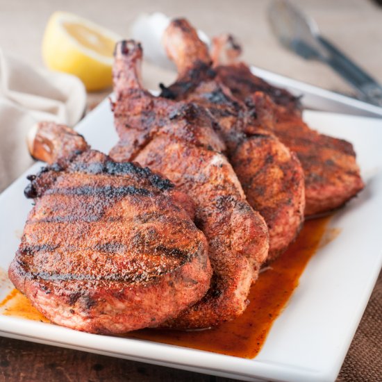 Quick Southern BBQ Rib Pork Chops