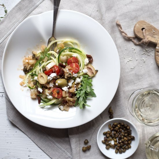 Mediterranean Zuccini Noodles