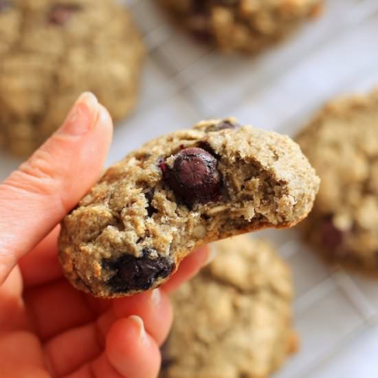 Blueberry Muffin Breakfast Cookies